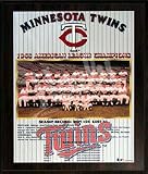 1965 Minnesota Twins American League Champions 11 x 13 Plaque from Healy Pro