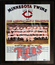 Buy 1965 Minnesota Twins American League Champions 11 x 13 Plaque from Healy Pro by Healy Pro