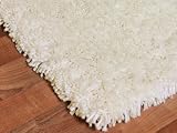 Contemporary Shag Rug / White 3' x 5' - Soft and Extra Thick Twisted Acrylic Yarn, Cotton Canvas Backing
