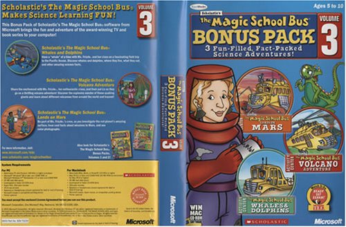 The Magic School Bus Bonus Pack, Vol 3 (Includes 3 Fun-Filled Adventures: 1) Mars , 2) Volcano Adventure , 3) Whales and Dolphins)