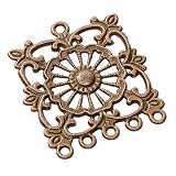 Eigenschaften KnorrPrandell / Gütermann / KnorrPrandell 2366101 - Antikhänger Quadrat altgold, 4 Stück/Beutel