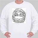 Sweatshirt with "black and white", festival, Asia, dance, art, mask, relic, Thailand, artifact, culture