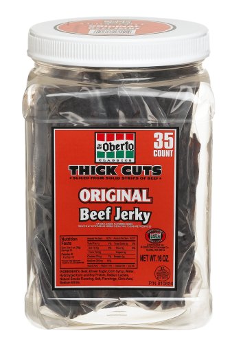Oh Boy! Oberto Thick Cut Beef Jerky, Original, 1-Pound Jar by Oh Boy! Oberto
