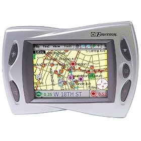 Emerson NV-5000 128MB Portable In-Car GPS System with Color LCD Touch Screen