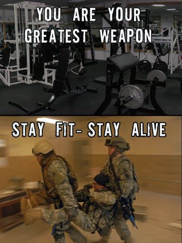 Military Poster Military Fitness Miitary Workout Military Motivation 18X24 (STAYFITGYMMILITARY8)