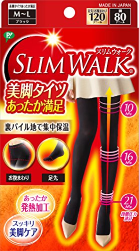 スリムウォーク 美脚タイツ あったか満足 ブラック M~Lサイズ(SLIM WALK,tights,ML) スリムウォーク 美脚タイツ あったか満足 ブラック M~Lサイズ(SLIM WALK,tights,ML)