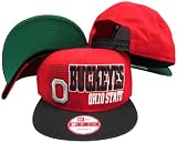 Ohio State Buckeyes Borderline Two Tone Plastic Snapback Adjustable Plastic Snap Back Hat / Cap
