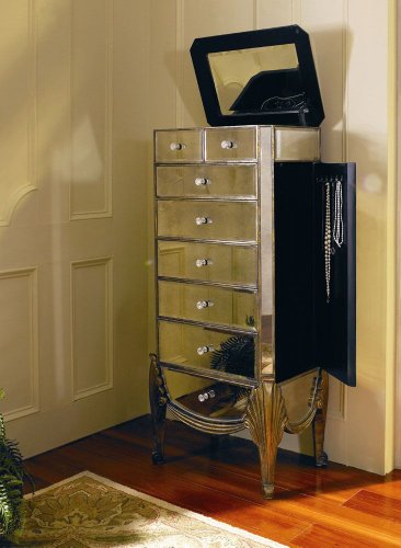 Cheapest Jewelry Armoire by Bassett Mirror Company - Mirrored (T1267-927)