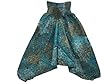 Womens Harem Pant Multi Blue Ali Baba Yoga Jumpsuit Baggy Pants Mogulinterior