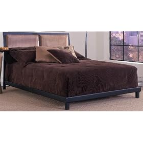 Sawyer King Size Bed with Micro Fiber Inlay Headboard by Hillsdale Furniture