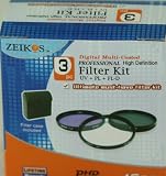 set of 3 High Definition Filter KIT (UV , circular Polarizer , FLD) for Fuji HS10 with Filter Case , Lens Cleaning Kit , Cap Kipper , Card Case (Holds 3 Cards) , LCD Protector , Table Top Tripod .