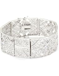 CZ by Kenneth Jay Lane Clear Traditional CZ Vintage Cubic Zirconia Bracelet