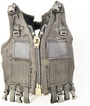 1/6 Scale Action Figure Accessory Armor Battle Vest Style 3 Black Color Fit for 12" Figure
