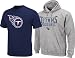 Tennessee Titans Navy T-Shirt And Steel Hooded Sweatshirt Combo Pack