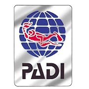 PADI Stickers - Logo on Metalic