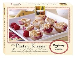 The Perfect Bite Co  Pastry Kisses- Raspberry Cream, 12 Count Tray, 8-Ounce Box