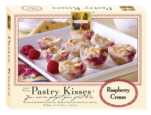 The Perfect Bite Co Pastry Kisses- Raspberry Cream, 12 Count Tray, 8-Ounce Box by The Perfect Bite Co