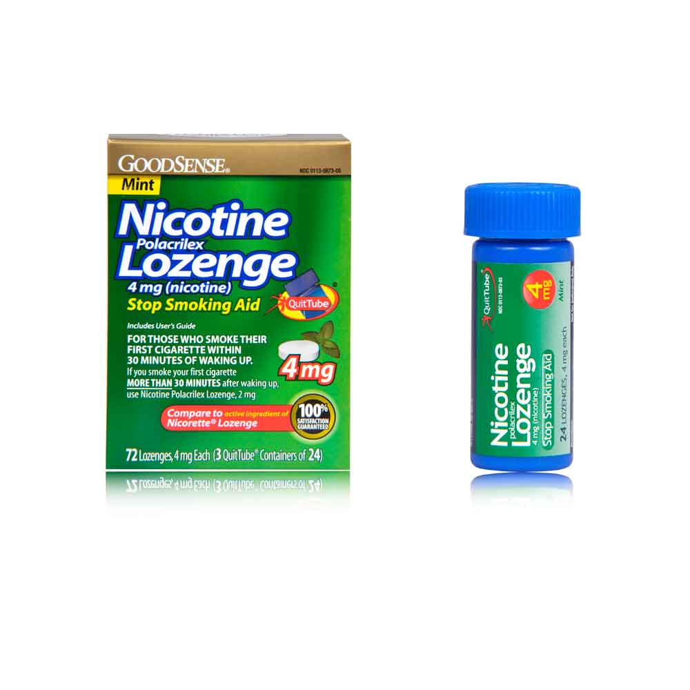GoodSense Nicotine Lozenge, Mint, 72count, 3x24p Health