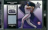 2002 Leaf Rookies & Stars View Masters Vladimir Guerrero Game Worn Jersey #ed/100 Montreal Expos Baseball Card - Mint Condition - In Protective Screwdown Case!