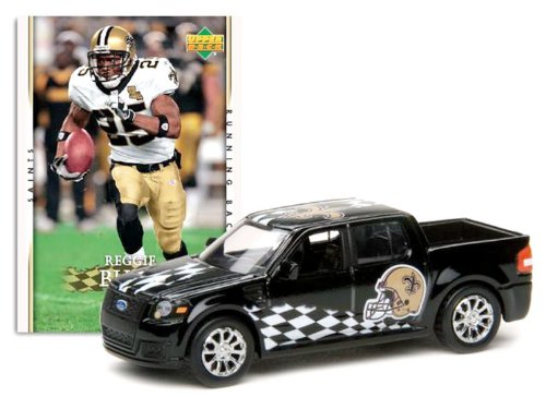 NFL Ford SVT Adrenalin Concept Die-cast - Saints with Reggie Bush Card - New Orleans Saints