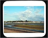 Decorated Mouse Pad with wet, destination, nobody, daylight, travel, day, horizon, outside, clouds, New Zealand, wetland, copy space, swamp, outdoors, sky, tourism, daytime, Auckland, Tahuna Torea Nature Reserve, land, Oceania, marsh