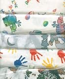 Jolly Jumper 100% Brushed Cotton Flannel Receiving Blankets -5 Pack