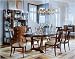 Kitchen & Housewares : Universal Furniture 178655 Series Hollywood Trestle Table with Splat Back Chairs