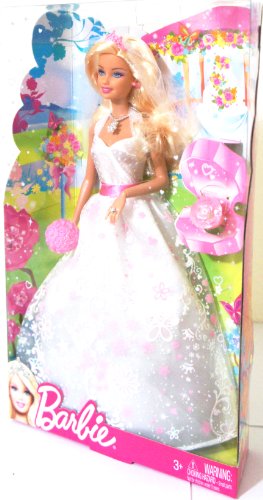Wedding Day Barbie Bride Doll with Ring for you!