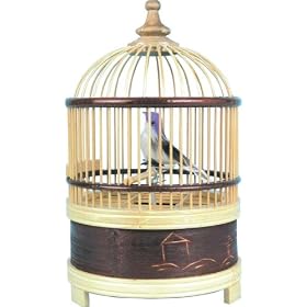 Singing Bird Cage 01295 Miniature Wooden Cage