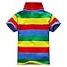 Comemall Baby Boys Summer Cotton Short Sleeve Clothes T-Shirt Striped Polo Shirt