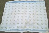 Antique Baseball Quilt Yellow Blue and White