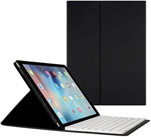 iPad Pro Keyboard,Wireless Bluetooth Keyboard Case for Apple iPad Pro 12.9 inches Wireless Bluetooth Keyboard with Tablet Stand for iOS, Android, Windows Tablets(Black)