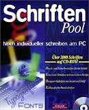 Schriften Pool, 1 CD-ROM Noch individueller Schreiben am PC. Über 2000 Schriften. Für Windows 3.1x/95/98. Druck- u.Schreibschriften f.d. Schule; Klassische Schriften in histor. Design; Designer-Schriften m. kreativem Schliff; Ka