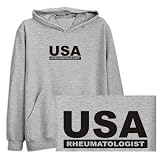 SWEATSHIRT HEATHER GRAY " USA RHEUMATOLOGIST " X-Large