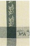 100% Cotton Waffle Weave Green Bear Dishtowel 18" X 28" Set / 6
