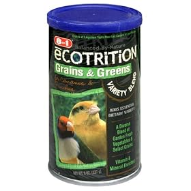 8in1 Canary Finch eCOTRITION Grains and Greens (Canister), 8-Ounce from Bird Food