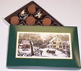 Scott's Cakes Cocoa Covered Dark and Dark Chocolate Truffles 1 Pound Homestead Box