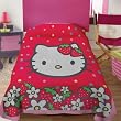 Hello Kitty Strawberry Fleece Blanket Twin / Full