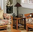 Honey Oak End Table By Elite Furniture