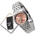 Roamer Swiss Ladies Power 8 Stainless Steel/Rose Gold Calendar Dial Lady Watch