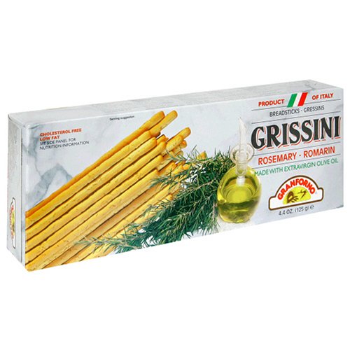 Granforno Breadsticks, Rosemary, 4.4-Ounce Boxes (Pack of 12) by Granforno