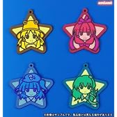 東方ラバー・キーホルダー 都来（雛、諏訪子、にとり、早苗）４種セット