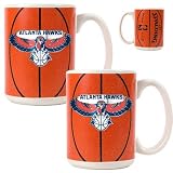 NBA Two Piece Ceramic Gameball Mug Set - Primary Logo