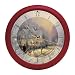 Holiday Gathering Thomas Kinkade Clock