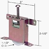 CRL 1-1/2 Nylon B.B. Mirror Wardrobe Door Roller