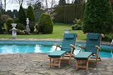 Humber Teak One Steamer and Cushion constructed from Top Grade Teak