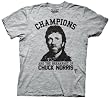 Chuck Norris Champions Breakfast Heathered Gray Adult T-shirt