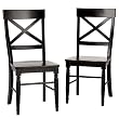 Antique Black Dining Chairs - Set of 2