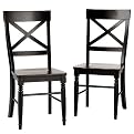 Antique Black Dining Chairs - Set of 2