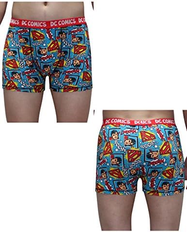 (Pack of 3) SUPERMAN, CAPTAIN AMERICA & DC COMICS (FLASH) Mens Boxer Shorts M Multicolor